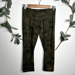 Lululemon Green Camo Cropped Leggings LAST CALL